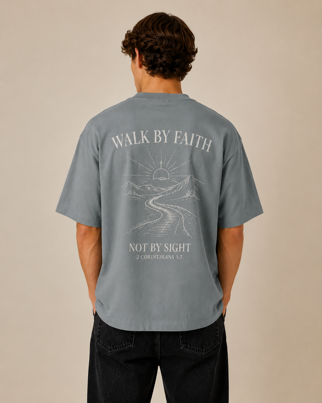 Faith Oversize Tee - Walk By Faith